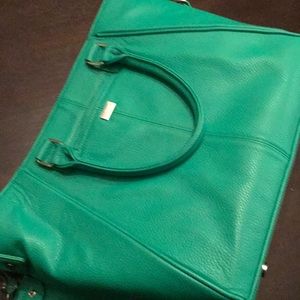 Green Leather Tote